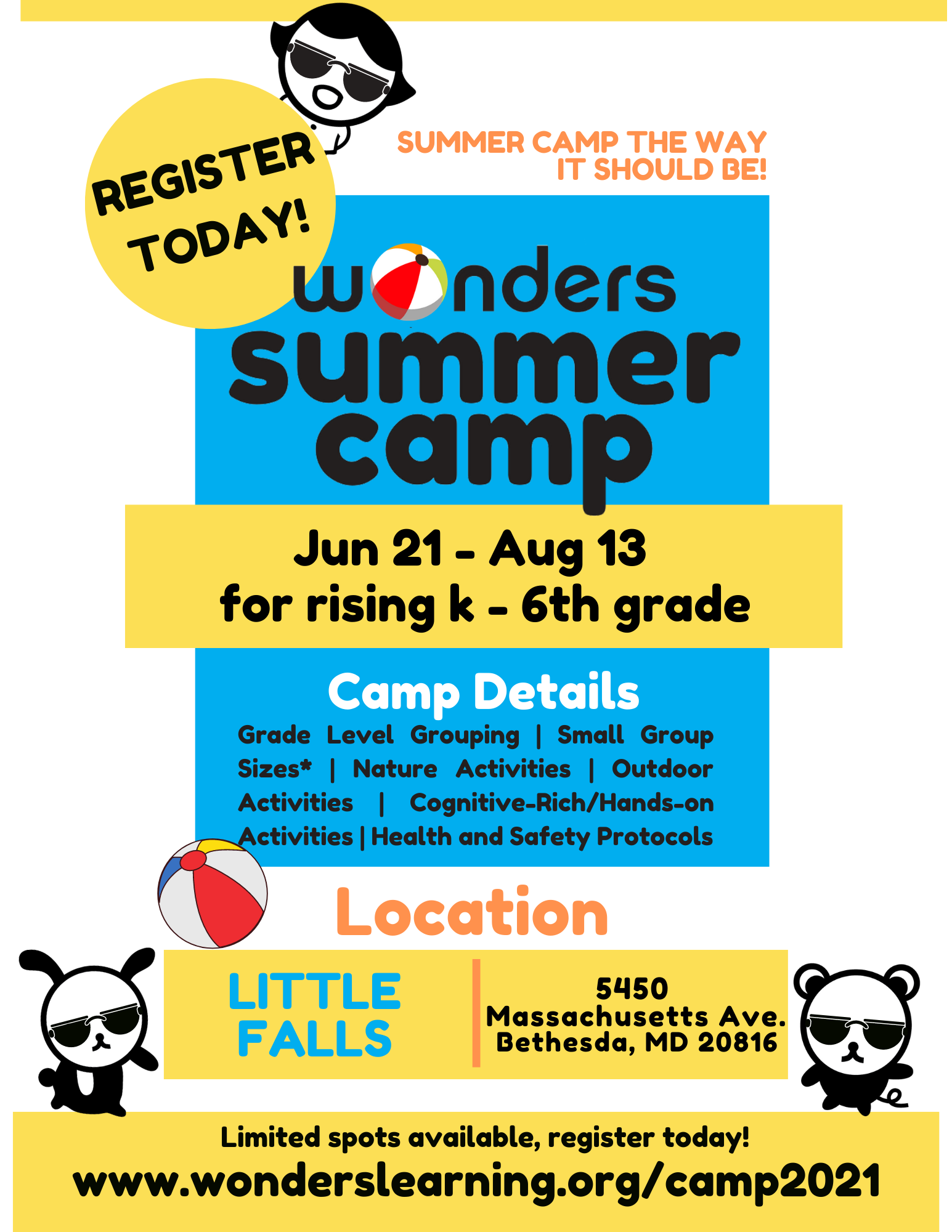 Summer Camp, June 21 - August 13th. Register today! Click here to learn more