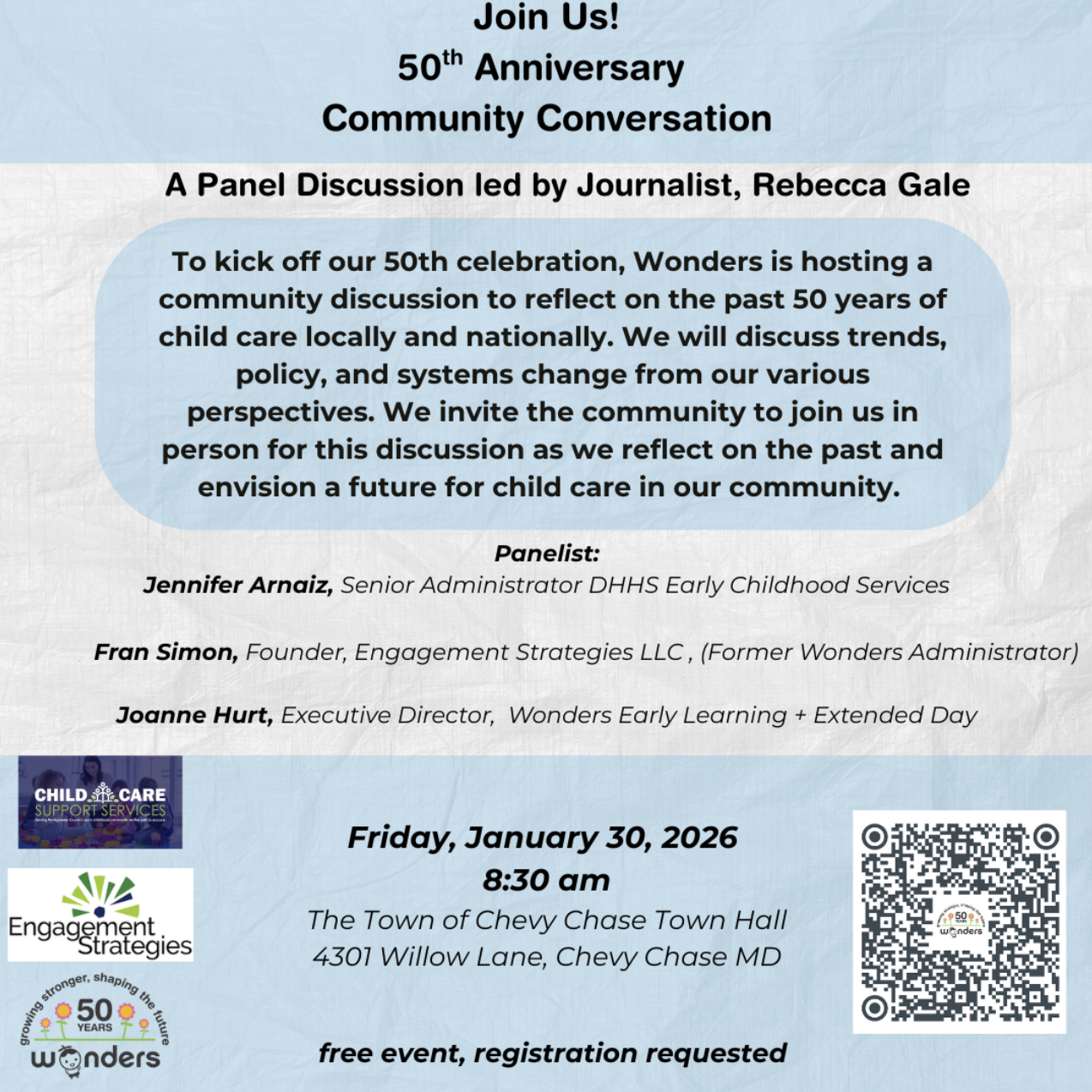 Community conversation flyer